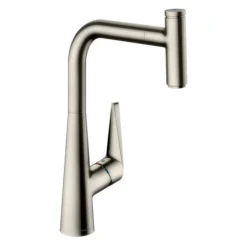 Hansgrohe Talis Select M51 Single Lever Kitchen Mixer 300 With Pull Out Spray - Stainless Steel 6 Hansgrohe Talis Select M51 Single Lever Kitchen Mixer 300 With Pull Out Spray - Stainless Steel -Roc Bathroom Furni Store 72821800 l