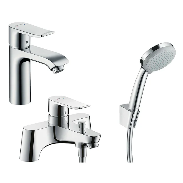 Hansgrohe Metris 110 Basin Mixer + Bath Shower Mixer Tap Package 3 Hansgrohe Metris 110 Basin Mixer + Bath Shower Mixer Tap Package