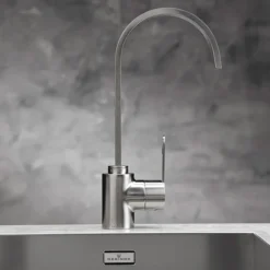 Reginox Amur Single Lever Kitchen Mixer Tap - Brushed Nickel