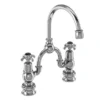 Burlington Anglesey Regent Black 2TH Bridge Curved Spout Basin Mixer (200mm Centers) 2 Burlington Anglesey Regent Black 2TH Bridge Curved Spout Basin Mixer (200mm Centers) -Roc Bathroom Furni Store anr27bla l