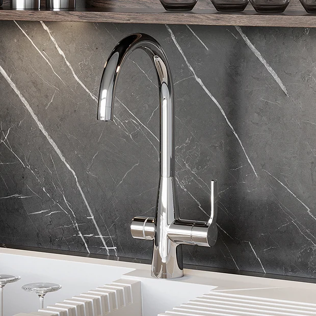 Reginox Aquadzi 4-in-1 Instant Boiling Hot Water Tap - Chrome 4 Reginox Aquadzi 4-in-1 Instant Boiling Hot Water Tap - Chrome - Image 2