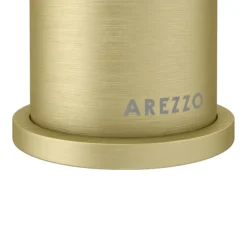 Arezzo Fluted Round Brushed Brass High Rise Mono Basin Mixer Tap -Roc Bathroom Furni Store az2ltbbf d1