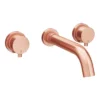 Arezzo Round Rose Gold Wall Mounted (3TH) Bath Filler Tap -Roc Bathroom Furni Store az3thrgbf d1