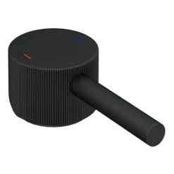 Arezzo Fluted Round Matt Black Basin Mono Mixer 11 Arezzo Fluted Round Matt Black Basin Mono Mixer -Roc Bathroom Furni Store az8tmbf detail3