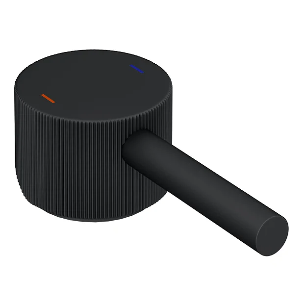 Arezzo Fluted Round Matt Black Basin Mono Mixer 7 Arezzo Fluted Round Matt Black Basin Mono Mixer - Image 5