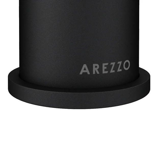 Arezzo Fluted Round Matt Black Basin Mono Mixer 3 Arezzo Fluted Round Matt Black Basin Mono Mixer