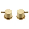 Arezzo Brushed Brass 3/4" Deck Bath Side Valves (Pair) 1 Arezzo Brushed Brass 3/4" Deck Bath Side Valves (Pair) -Roc Bathroom Furni Store azbbsdv d2