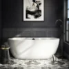 Arezzo Matt Black Freestanding Bath Tap With Shower Mixer -Roc Bathroom Furni Store azfsblk d3