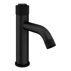 Arezzo Matt Black Industrial Style 1-Touch Basin Tap -Roc Bathroom Furni Store azis1tblknd3