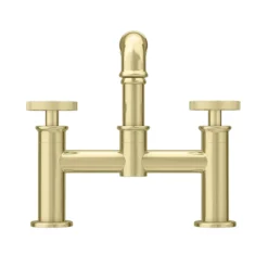 Arezzo Brushed Brass Industrial Style Bath Filler -Roc Bathroom Furni Store azisbb03 n d2