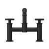 Arezzo Matt Black Industrial Style Bath Filler -Roc Bathroom Furni Store azisbk03 n d4