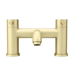 Arezzo Round Brushed Brass Bath Filler Tap 9 Arezzo Round Brushed Brass Bath Filler Tap -Roc Bathroom Furni Store azrbfbb d1