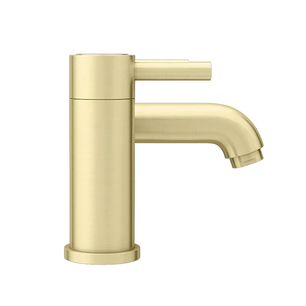 Arezzo Round Brushed Brass Bath Filler Tap 6 Arezzo Round Brushed Brass Bath Filler Tap - Image 4