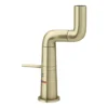 Arezzo Basin Mixer Tap With 360 Degree Rotating Spout Brushed Brass -Roc Bathroom Furni Store azrtbbd2
