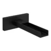 Arezzo Matt Black Wall Mounted Waterfall Basin/Bath Spout 1 Arezzo Matt Black Wall Mounted Waterfall Basin/Bath Spout -Roc Bathroom Furni Store azsp02blk lrg