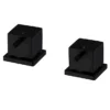Arezzo Square Matt Black Deck Bath Side Valves With Freeflow Bath Filler 1 Arezzo Square Matt Black Deck Bath Side Valves With Freeflow Bath Filler -Roc Bathroom Furni Store azsqsvpk n d3