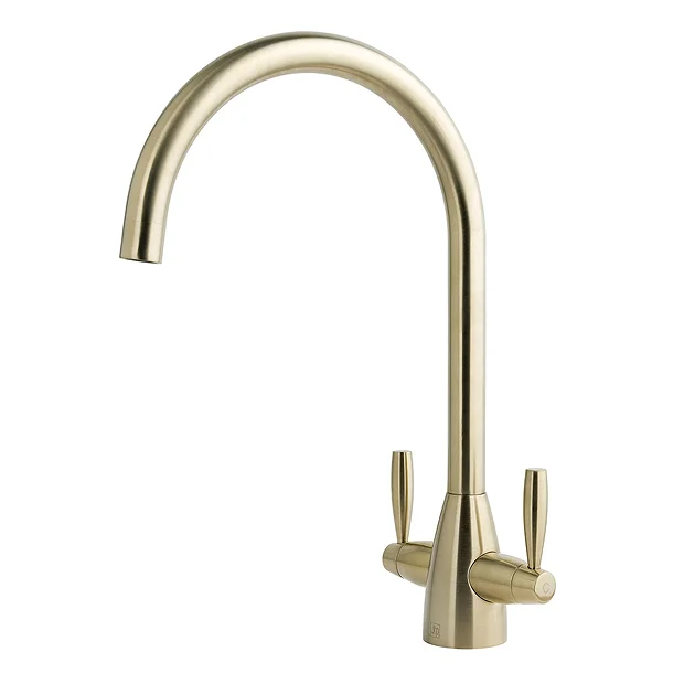JTP Blink Brushed Brass Dual Lever Kitchen Sink Mixer 3 JTP Blink Brushed Brass Dual Lever Kitchen Sink Mixer