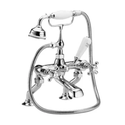 Hudson Reed Topaz Freestanding Bath Shower Mixer - Chrome -Roc Bathroom Furni Store bc304da311 d1