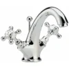 Hudson Reed Topaz Crosshead Mono Basin Mixer + Pop-Up Waste - Chrome - BC305 -Roc Bathroom Furni Store bc305 l