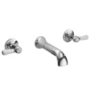 Hudson Reed Topaz Lever 3 Tap Hole Wall Mounted Basin Mixer -Roc Bathroom Furni Store bc317hl l