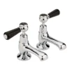 Hudson Reed Topaz Black Lever Basin Taps -Roc Bathroom Furni Store bc401dl l1