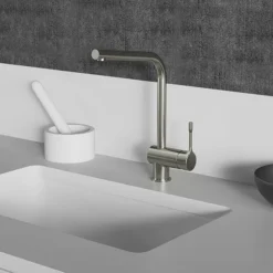 Ideal Standard Ceralook Silver Storm Single Lever L-Shape Spout Kitchen Mixer 12 Ideal Standard Ceralook Silver Storm Single Lever L-Shape Spout Kitchen Mixer -Roc Bathroom Furni Store bd572gn d3