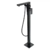 BagnoDesign Zephyr Matt Black Freestanding Bath Shower Mixer (Excluding Handset) -Roc Bathroom Furni Store bdmzep328mb d1