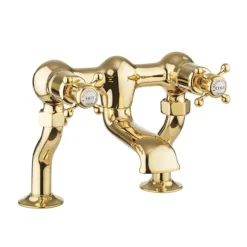 Crosswater Belgravia Unlacquered Brass Crosshead Bath Filler