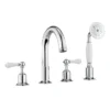 Crosswater - Belgravia Lever 4 Tap Hole Bath Shower Mixer With Kit -Roc Bathroom Furni Store bl440dc lv l