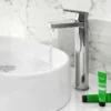 Bosa Chrome High Rise Mono Basin Mixer Tap -Roc Bathroom Furni Store bos8 d1