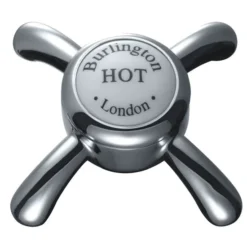 Burlington Anglesey Regent - Chrome 3" Basin Taps