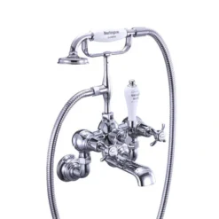Burlington Anglesey Regent - Wall Mounted Bath/Shower Mixer 7 Burlington Anglesey Regent - Wall Mounted Bath/Shower Mixer -Roc Bathroom Furni Store buranr17sverylargealt
