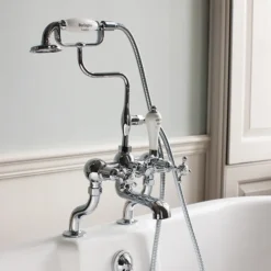 Burlington Claremont - Chrome Deck Mounted Bath/Shower Mixer 7 Burlington Claremont - Chrome Deck Mounted Bath/Shower Mixer -Roc Bathroom Furni Store burlingtonclaremontchromedeckmountedbathshowermixercl15d1