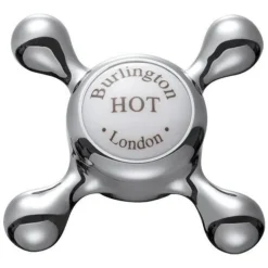 Burlington Claremont Regent - Chrome Basin Mixer Tap With Pop Up Waste