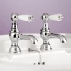 Silverdale Berkeley Basin Pillar Taps Chrome -Roc Bathroom Furni Store bytbspilchraa