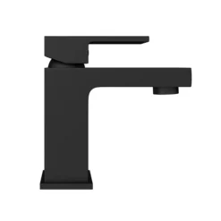 Arezzo Square Matt Black Basin Mono Mixer Tap 12 Arezzo Square Matt Black Basin Mono Mixer Tap -Roc Bathroom Furni Store cas14blknd1