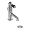 Burlington Chelsea Black Straight Basin Mixer With Pop-up Waste -Roc Bathroom Furni Store ch20bla l