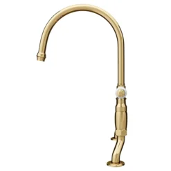 Chatsworth Gold Traditional Bridge Lever Kitchen Sink Mixer -Roc Bathroom Furni Store chtktg d3
