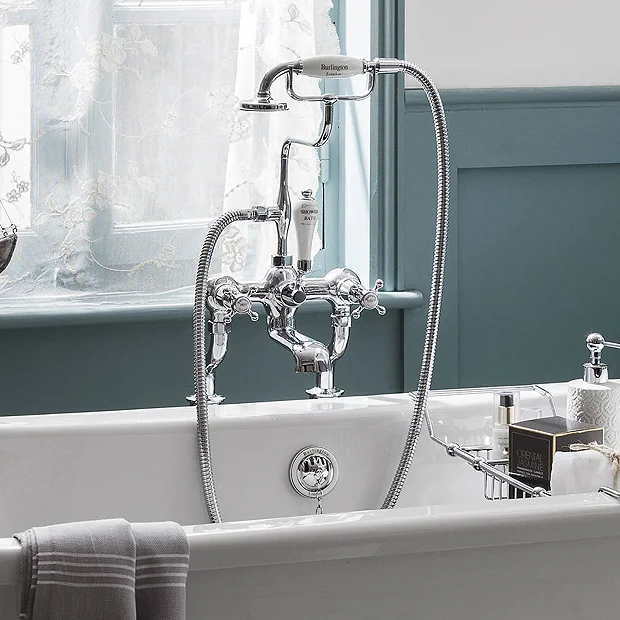 Burlington Claremont Wall Mounted Bath/Shower Mixer 3 Burlington Claremont Wall Mounted Bath/Shower Mixer