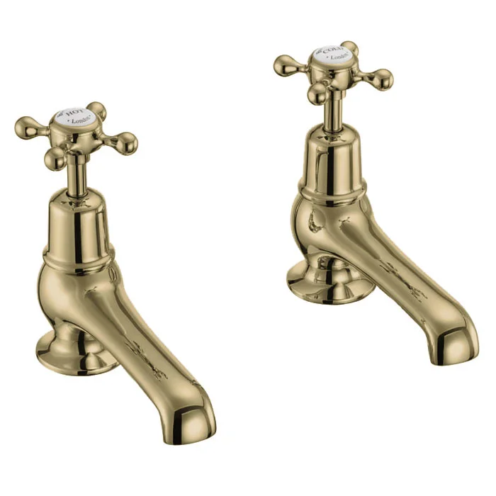 Burlington Gold Claremont Basin Taps 5" 3 Burlington Gold Claremont Basin Taps 5"