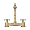 Britannia Classic Bridge Sink Mixer - Brushed Brass -Roc Bathroom Furni Store clbm4 d5