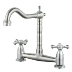 Britannia Classic Bridge Sink Mixer - Brushed Nickel 7 Britannia Classic Bridge Sink Mixer - Brushed Nickel -Roc Bathroom Furni Store clbm5 d1