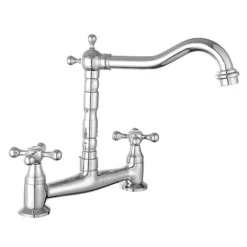 Britannia Classic Bridge Sink Mixer - Chrome -Roc Bathroom Furni Store clbm6 d1