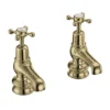 Burlington Gold Claremont Regent Basin Taps 3" 1 Burlington Gold Claremont Regent Basin Taps 3" -Roc Bathroom Furni Store clr1qtgold l