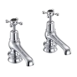 Burlington Claremont Regent Black Basin Taps 5"
