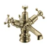 Burlington Gold Claremont Regent Basin Mixer With Pop-up Waste 2 Burlington Gold Claremont Regent Basin Mixer With Pop-up Waste -Roc Bathroom Furni Store clr4qtgold l