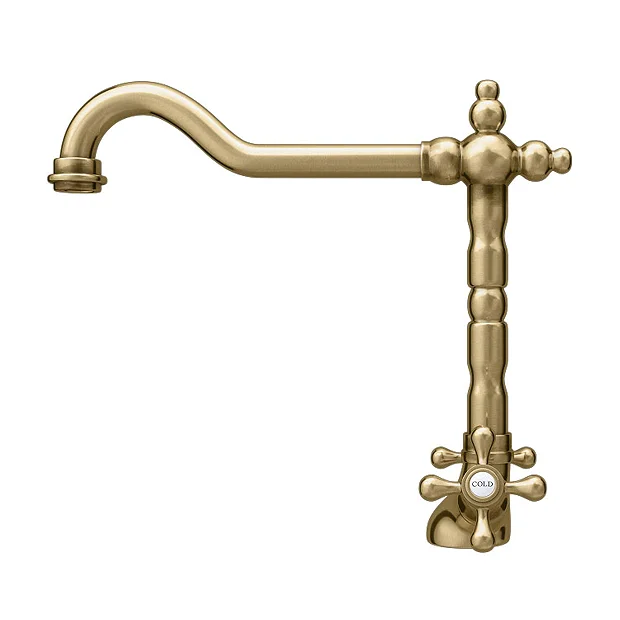 Britannia Classic Mono Sink Mixer - Brushed Brass 7 Britannia Classic Mono Sink Mixer - Brushed Brass - Image 5