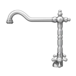 Britannia Classic Mono Sink Mixer - Brushed Nickel 12 Britannia Classic Mono Sink Mixer - Brushed Nickel -Roc Bathroom Furni Store clsm3 d3