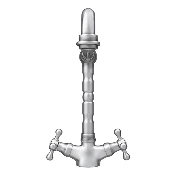 Britannia Classic Mono Sink Mixer - Brushed Nickel 8 Britannia Classic Mono Sink Mixer - Brushed Nickel - Image 6