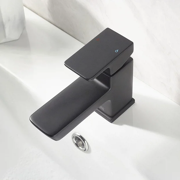 Bristan Cobalt Black Mono Basin Mixer With Clicker Waste 6 Bristan Cobalt Black Mono Basin Mixer With Clicker Waste - Image 4